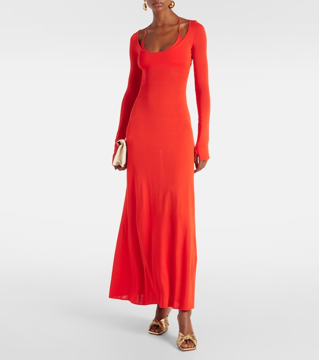 SIR. Valejo Halter knit maxi dress