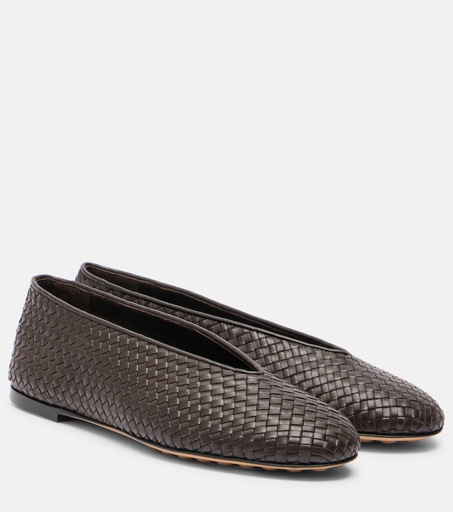 Bottega Veneta Rosa woven leather ballet flats