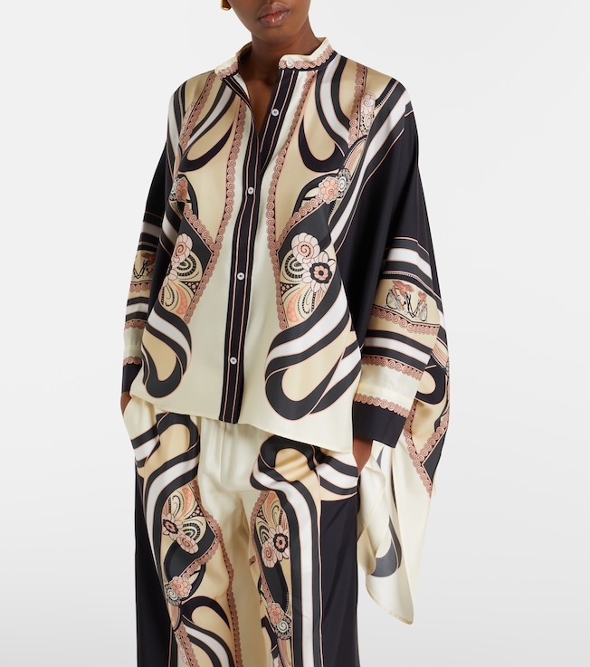 La DoubleJ Foulard printed silk twill shirt