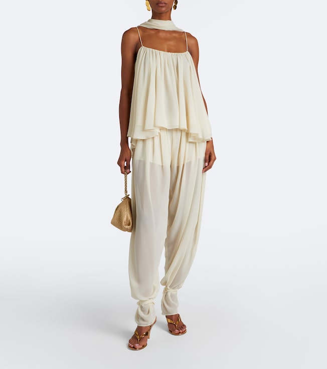 DE LA VALI Ines chiffon balloon pants
