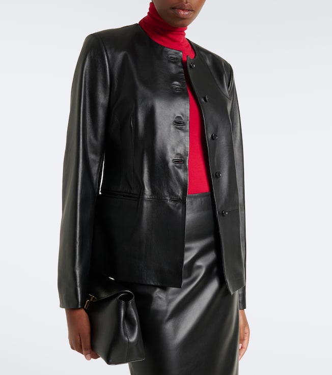 LOULOU DE SAISON Adea leather jacket
