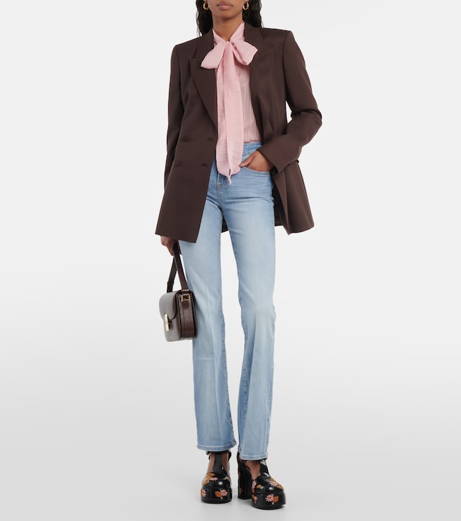 AG Jeans Embroidered flared jeans