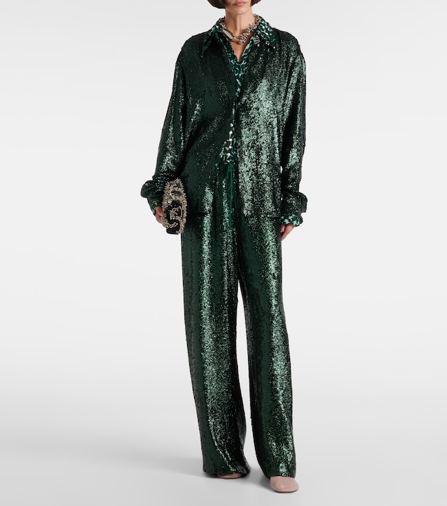 Dries Van Noten Sequined shirt