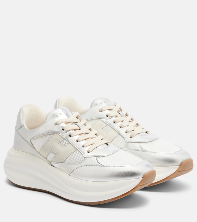 Hogan Hogan Maxi I Active leather-trimmed sneakers