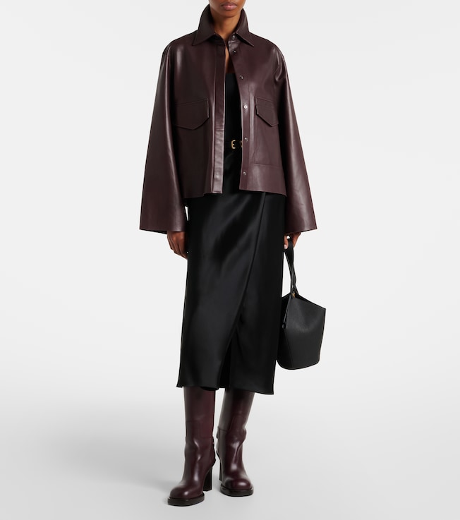NOUR HAMMOUR Darcy leather jacket