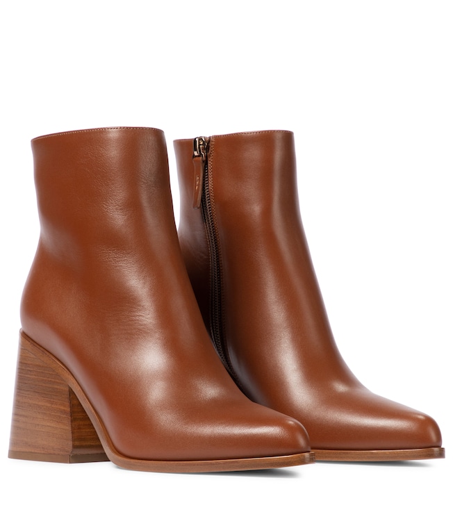 Gabriela Hearst Ava leather ankle boots
