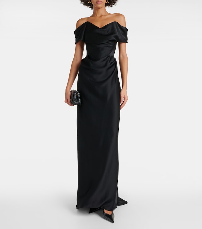 Vivienne Westwood Nova Cocotte crêpe satin gown