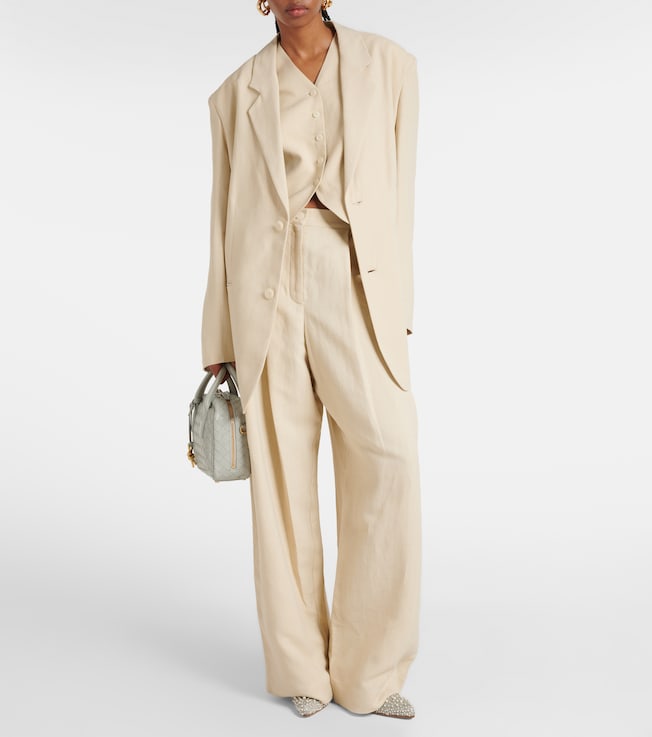 The Frankie Shop Piper high-rise wide-leg pants