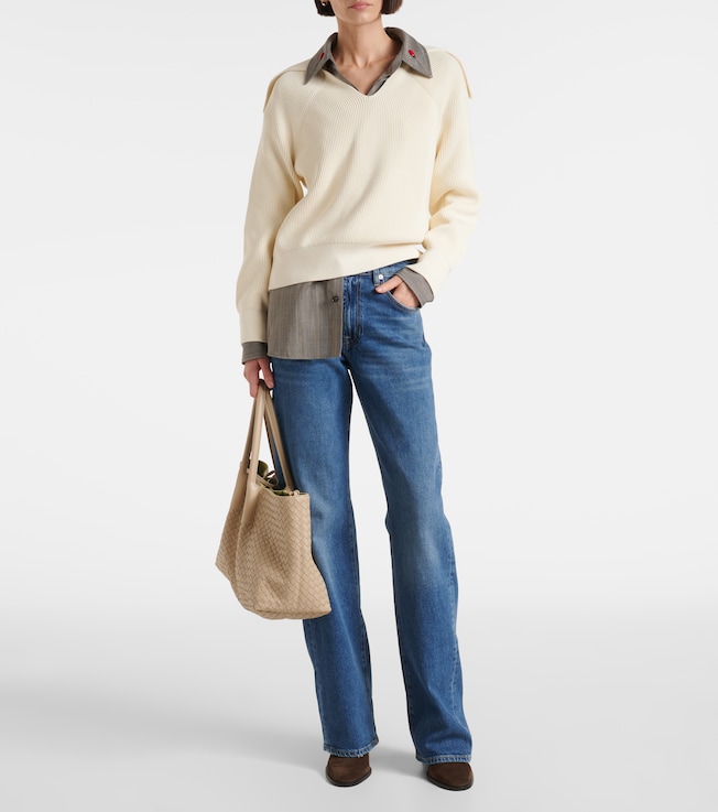 7 For All Mankind Tess high-rise straight jeans