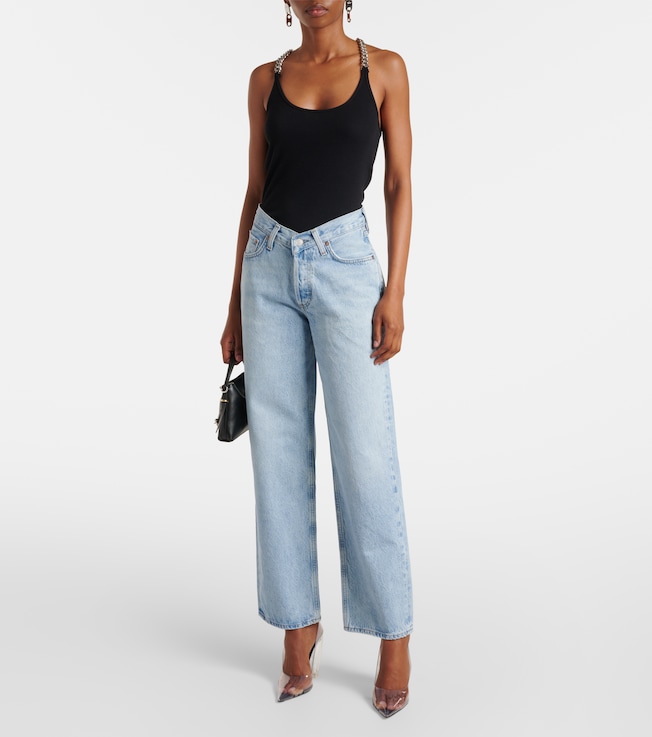 Agolde V-Waist Baggy high-rise wide-leg jeans