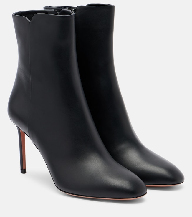 AQUAZZURA Sellier 85 leather ankle boots