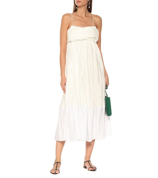 Jil Sander Two-tone maxi dress