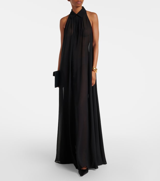 The Frankie Shop Sukie sheer maxi dress