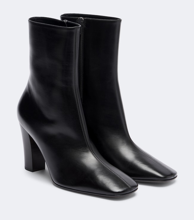 The Row Cindy leather ankle boots