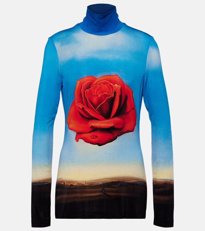 Bedrucktes Top aus Jersey | Rabanne