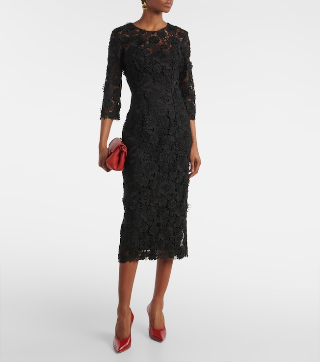 Carolina Herrera Lace midi dress