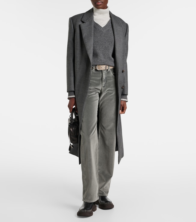 Brunello Cucinelli Velvet straight pants