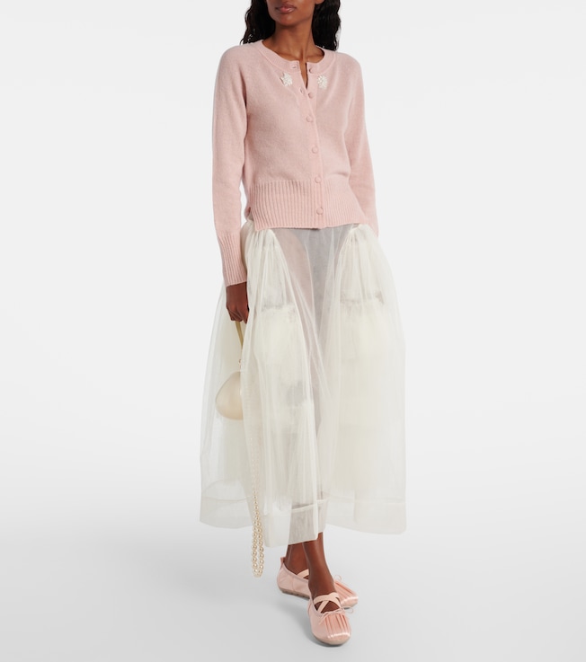 Simone Rocha Embellished cashmere cardigan