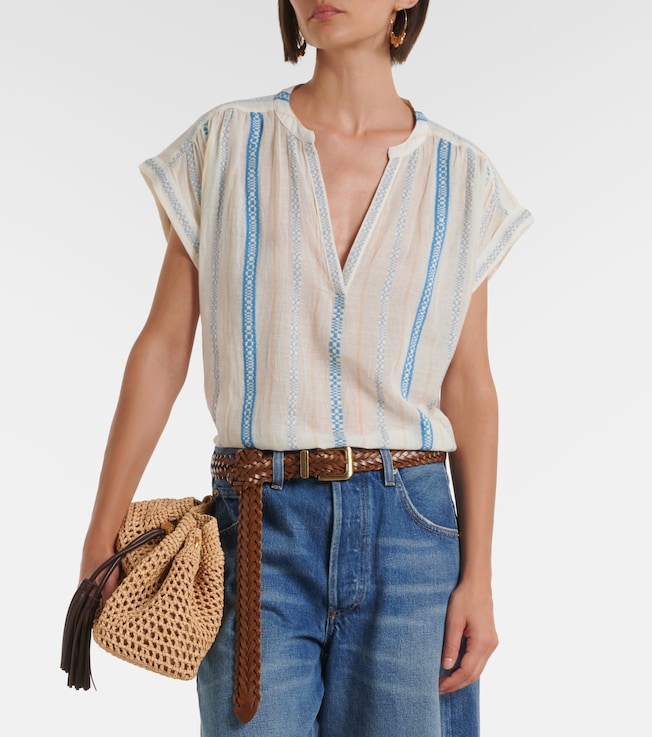 Velvet Tallula cotton jacquard top