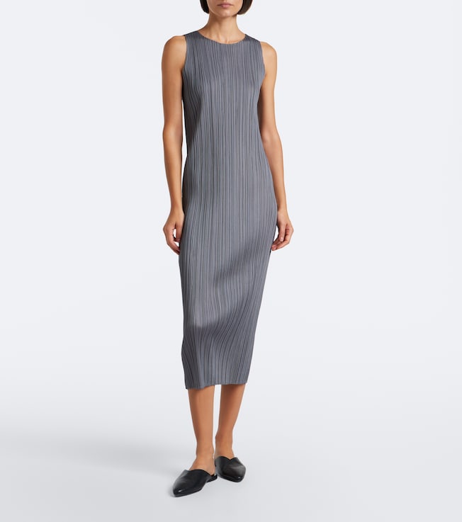 PLEATS PLEASE ISSEY MIYAKE Basics pleated midi dress