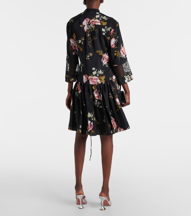 Erdem Erdem Floral silk crêpe de chine minidress