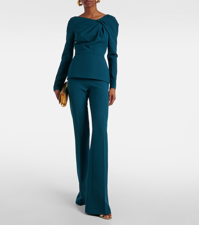 Safiyaa Manya gathered crêpe top