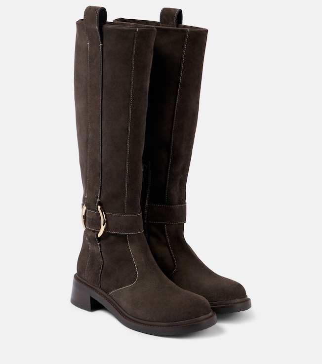 See By Chloé New Ring suede knee-high boots