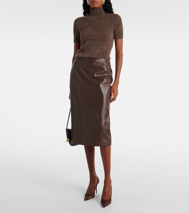 Ralph Lauren Collection Wool-blend turtleneck top