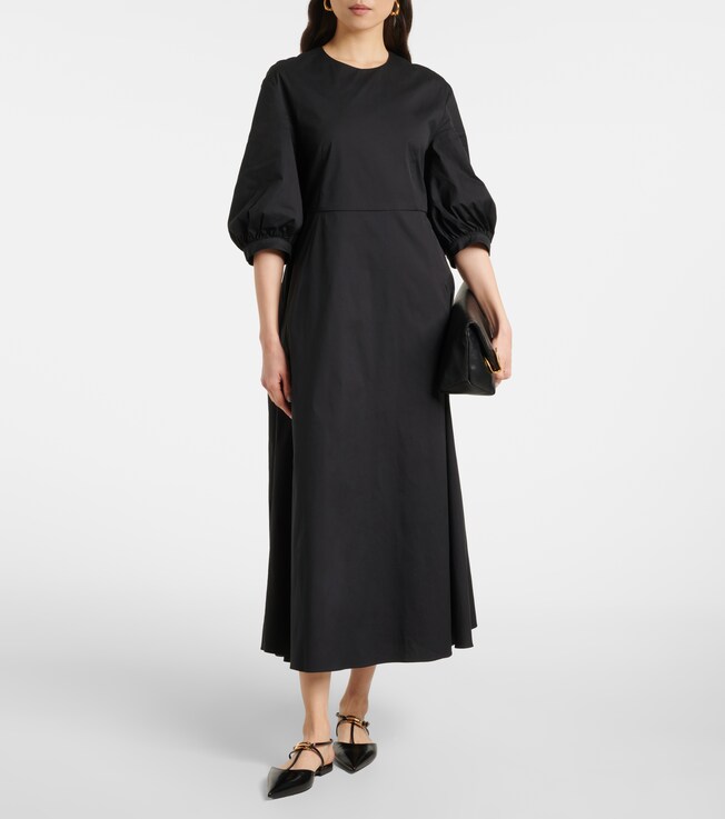 S Max Mara Clea cotton-blend poplin midi dress