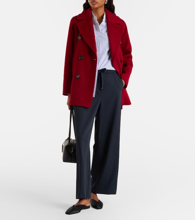 S Max Mara Argenta virgin wool wide-leg pants
