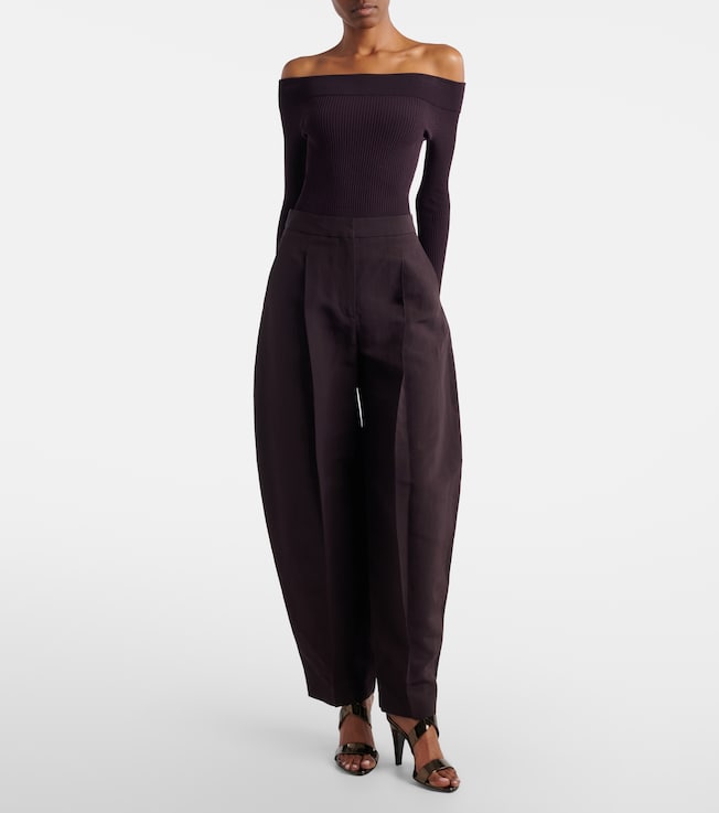 Alaïa Poplin barrel-leg pants