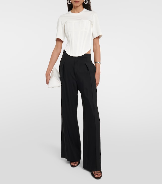 Dion Lee Corset cotton jersey T-shirt