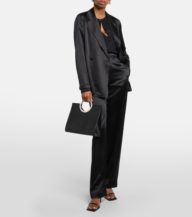 JOSEPH Tova silk satin straight pants 