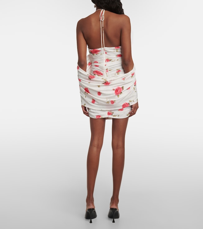 Magda Butrym Magda Butrym Floral-appliqué ruched minidress