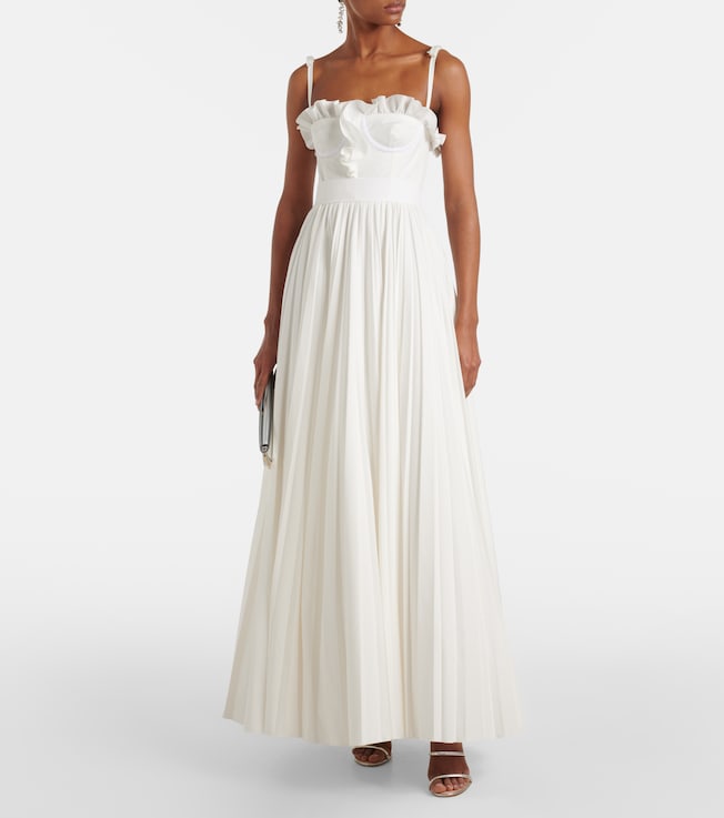 Giambattista Valli Ruffled cotton maxi dress