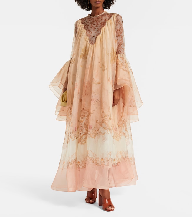 Zimmermann Hypnotic printed silk gown