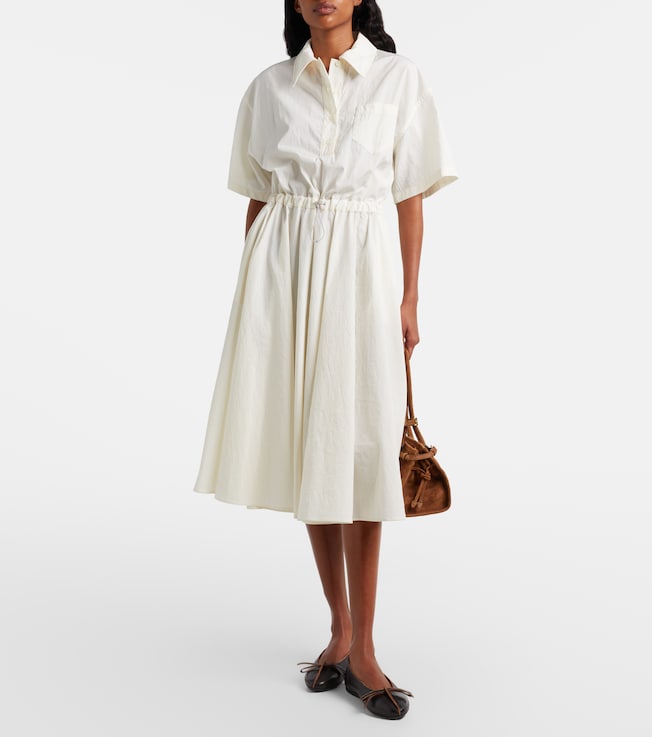 Prada Cotton-blend polo dress