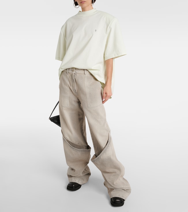 THE ATTICO Low-rise wide-leg jeans