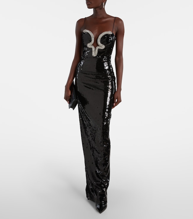 Rebecca Vallance Lyra sequined gown