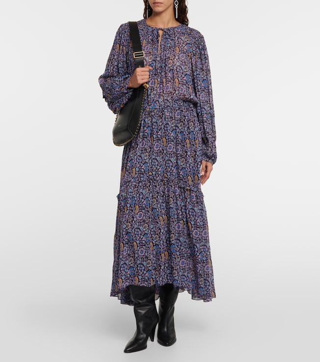 Marant Étoile Naema paisley georgette maxi dress