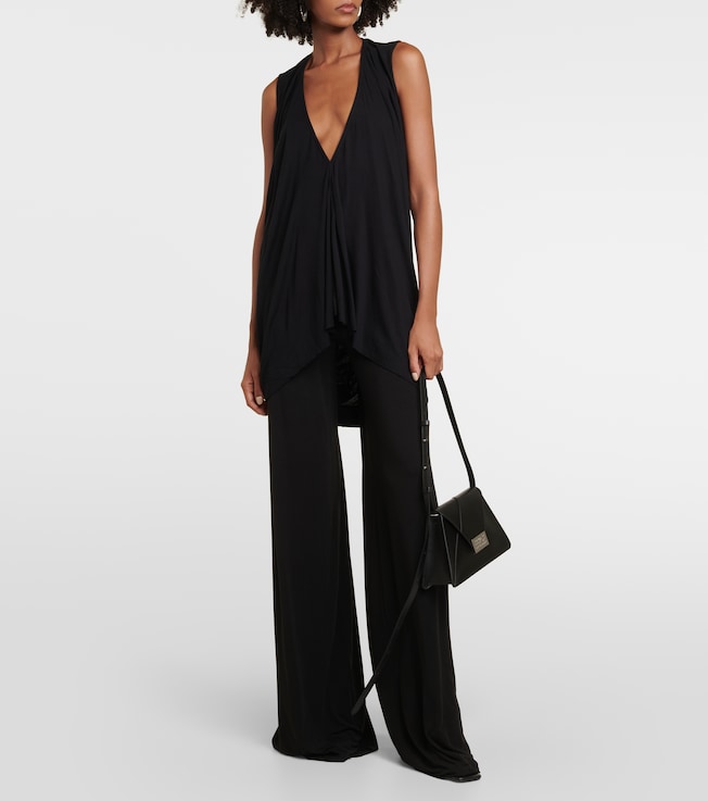 Rick Owens Lilies draped jersey top