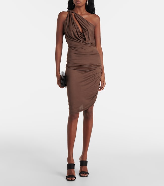 Rick Owens Lilies Aaliyah draped midi dress
