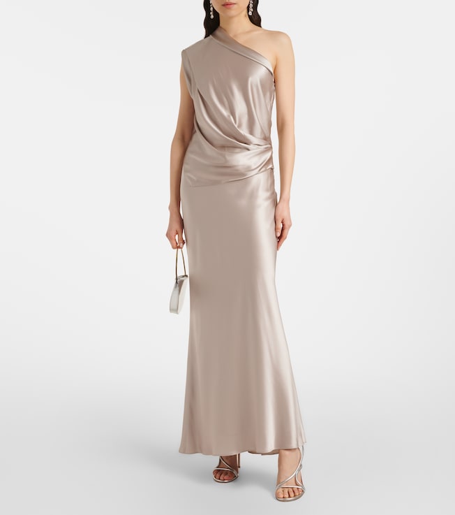 The Sei Silk satin maxi skirt