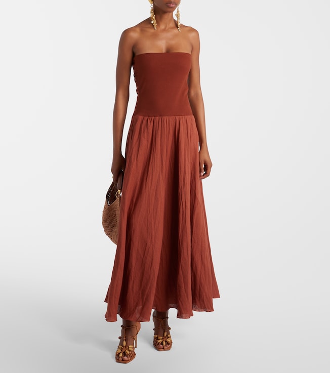 Johanna Ortiz Light And Sound linen-blend maxi dress