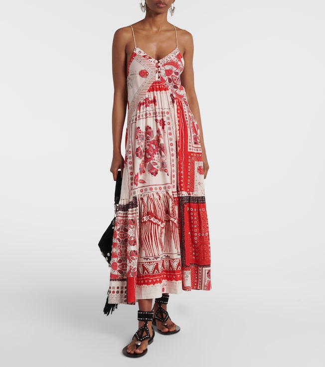 Marant Étoile Sabbage printed cotton midi dress