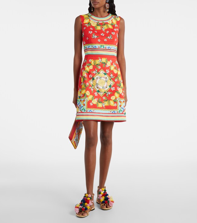 Dolce&Gabbana Printed cotton minidress