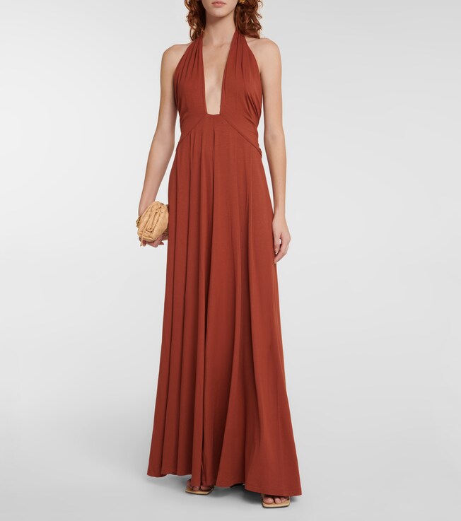 Johanna Ortiz Cacao Notes jersey jumpsuit