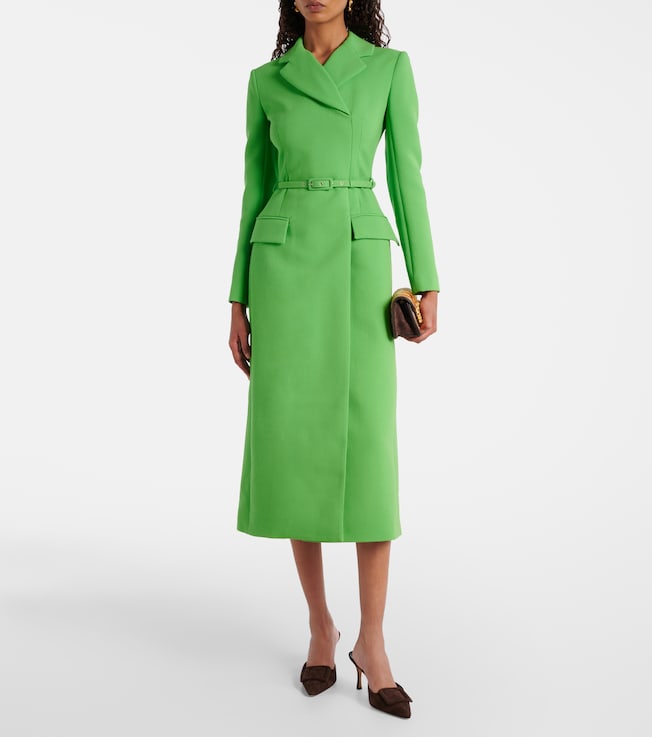 Emilia Wickstead Kalonice wool crêpe midi dress