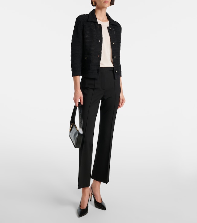 Dorothee Schumacher Precise Pointelle cotton-blend cardigan