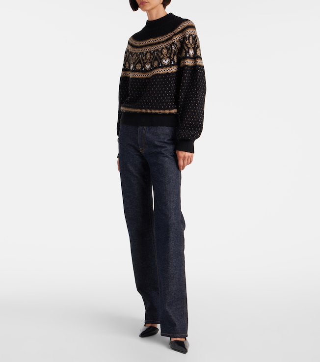 KHAITE Guy Fair Isle cashmere sweater